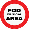 FOD Critical Area Type A (Floor Sign)