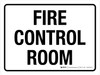 Fire Control Room White Landscape - Wall Sign Fire Control Room White Landscape - Wall Sign