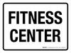 Fitness Center White Landscape - Wall Sign Fitness Center White Landscape - Wall Sign