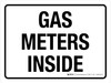 Gas Meters Inside White Landscape - Wall Sign