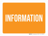 Information Orange Landscape - Wall Sign