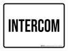 Intercom White Landscape - Wall Sign Intercom White Landscape - Wall Sign