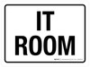 IT Room White Landscape - Wall Sign IT Room White Landscape - Wall Sign