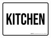 Kitchen White Landscape - Wall Sign