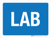 Lab Blue Landscape - Wall Sign Lab Blue Landscape - Wall Sign