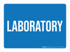 Laboratory Blue Landscape - Wall Sign Laboratory Blue Landscape - Wall Sign