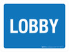 Lobby Blue Landscape - Wall Sign Lobby Blue Landscape - Wall Sign