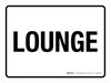Lounge White Landscape - Wall Sign