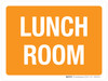 Lunch Room Orange Landscape - Wall Sign Lunch Room Orange Landscape - Wall Sign