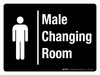 Male Changing Room Landscape - Wall Sign Male Changing Room Landscape - Wall Sign