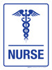 Nurse Blue with Icon Portrait - Wall Sign Nurse Blue with Icon Portrait - Wall Sign