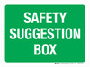 Safety Suggestion Box Green Landscape - Wall Sign Safety Suggestion Box Green Landscape - Wall Sign