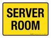Server Room Yellow Landscape - Wall Sign Server Room Yellow Landscape - Wall Sign