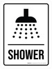 Shower with Icon Portrait - Wall Sign Shower with Icon Portrait - Wall Sign
