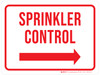 Sprinkler Control (Arrow Right) Landscape - Wall Sign Sprinkler Control (Arrow Right) Landscape - Wall Sign