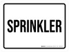 Sprinkler White Landscape - Wall Sign Sprinkler White Landscape - Wall Sign