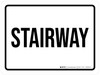 Stairway White Landscape - Wall Sign Stairway White Landscape - Wall Sign
