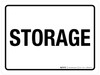 Storage White Landscape - Wall Sign