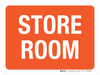 Store Room Orange Landscape - Wall Sign Store Room Orange Landscape - Wall Sign