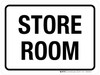 Store Room White Landscape - Wall Sign