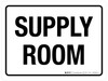 Supply Room White Landscape - Wall Sign Supply Room White Landscape - Wall Sign