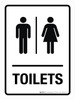 Toilets (Gender Icons) Portrait - Wall Sign Toilets (Gender Icons) Portrait - Wall Sign