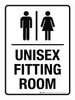 Unisex Fitting Room Portrait - Wall Sign Unisex Fitting Room Portrait - Wall Sign
