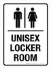 Unisex Locker Room Portrait - Wall Sign