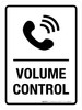 Volume Control Portrait Portrait - Wall Sign Volume Control Portrait Portrait - Wall Sign