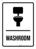 Washroom with Icon Portrait - Wall Sign