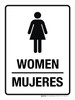 Women with Icon Bilingual Spanish Portrait - Wall Sign Women with Icon Bilingual Spanish Portrait - Wall Sign