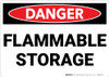 Danger: Flammable Storage - Wall Sign Danger: Flammable Storage - Wall Sign