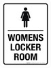 Womens Locker Room with Icon Portrait - Wall Sign Womens Locker Room with Icon Portrait - Wall Sign