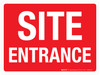 Construction Site Entrance Landscape - Wall Sign Construction Site Entrance Landscape - Wall Sign
