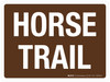 Horse Trail Landscape - Wall Sign Horse Trail Landscape - Wall Sign