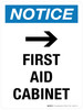 Notice: Gas Meter Enclosed Landscape - Wall Sign