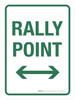 Rally Point with Arrows Portrait - Wall Sign