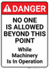 Danger: No One Is Allowed - Wall Sign