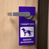 Therapy Dog Session in Progress with Icon - Door Hanger Therapy Dog Session in Progress with Icon - Door Hanger