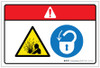 Danger: Pressurized Devide Hazard (Wordless ISO/ANSI) - Label