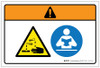 Warning: Chemical Hazard Read Instruction (Wordless ISO/ANSI) - Label