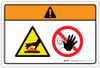 Warning: Hot Surface Stay Clear (Wordless ISO/ANSI) - Label Warning: Hot Surface Stay Clear (Wordless ISO/ANSI) - Label