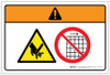 Warning: Shear Hazard (Wordless ISO/ANSI) - Label