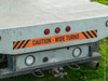 Caution - Wide Turns - Vehicle Safety Bumper Decal