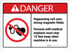 Danger: Degaussing Coil Strong Magnetic Field ANSI - Wall Sign Danger: Degaussing Coil Strong Magnetic Field ANSI - Wall Sign