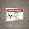 Danger: Entry Can Be Fatal Permit ANSI - Wall Sign Danger: Entry Can Be Fatal Permit ANSI - Wall Sign