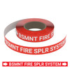Bsmnt Fire Splr System - Pipe Marking Roll