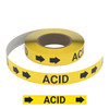 Acid (Yellow) - Pipe Marking Roll Acid (Yellow) - Pipe Marking Roll