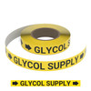 Glycol Supply (Yellow) - Pipe Marking Roll Glycol Supply (Yellow) - Pipe Marking Roll