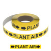 Plant Air (Yellow) - Pipe Marking Roll Plant Air (Yellow) - Pipe Marking Roll